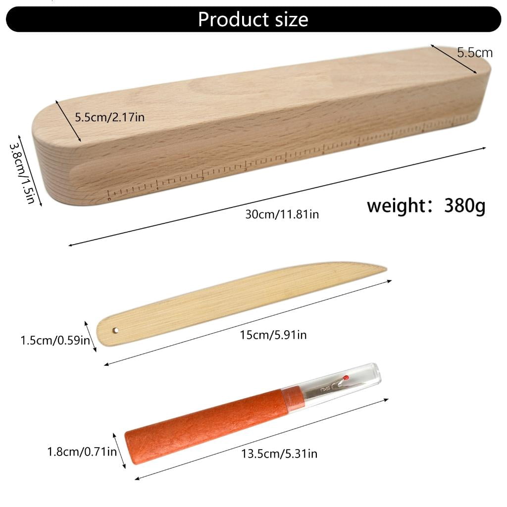 Multifunctional Tailors Clappers Set Seam Rippers Tailors Bone Pen Pressing Tool Sewing Tool for Ironing Quilting
