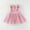 Pink, variant on Newborn Infant Baby Girls Dress Sleeveless Romper Tulle Mesh Clothes Toddler Birthday Festival Bodysuit