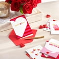 thumbnail image 2 of Tarjetas de San Valentín Hallmark, paquete de 36, rosa, rojo y foil dorado, 2 of 9