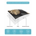 thumbnail image 5 of Black Golden Palm Leaf King Size Down Alternative Comforter, Lightweight Comforter Quilt Bedding Set with Pillow Shams Tropical Plant Modern Luxury All Seasons Bed Comforter Duvet Insert 96"x106", 5 of 7