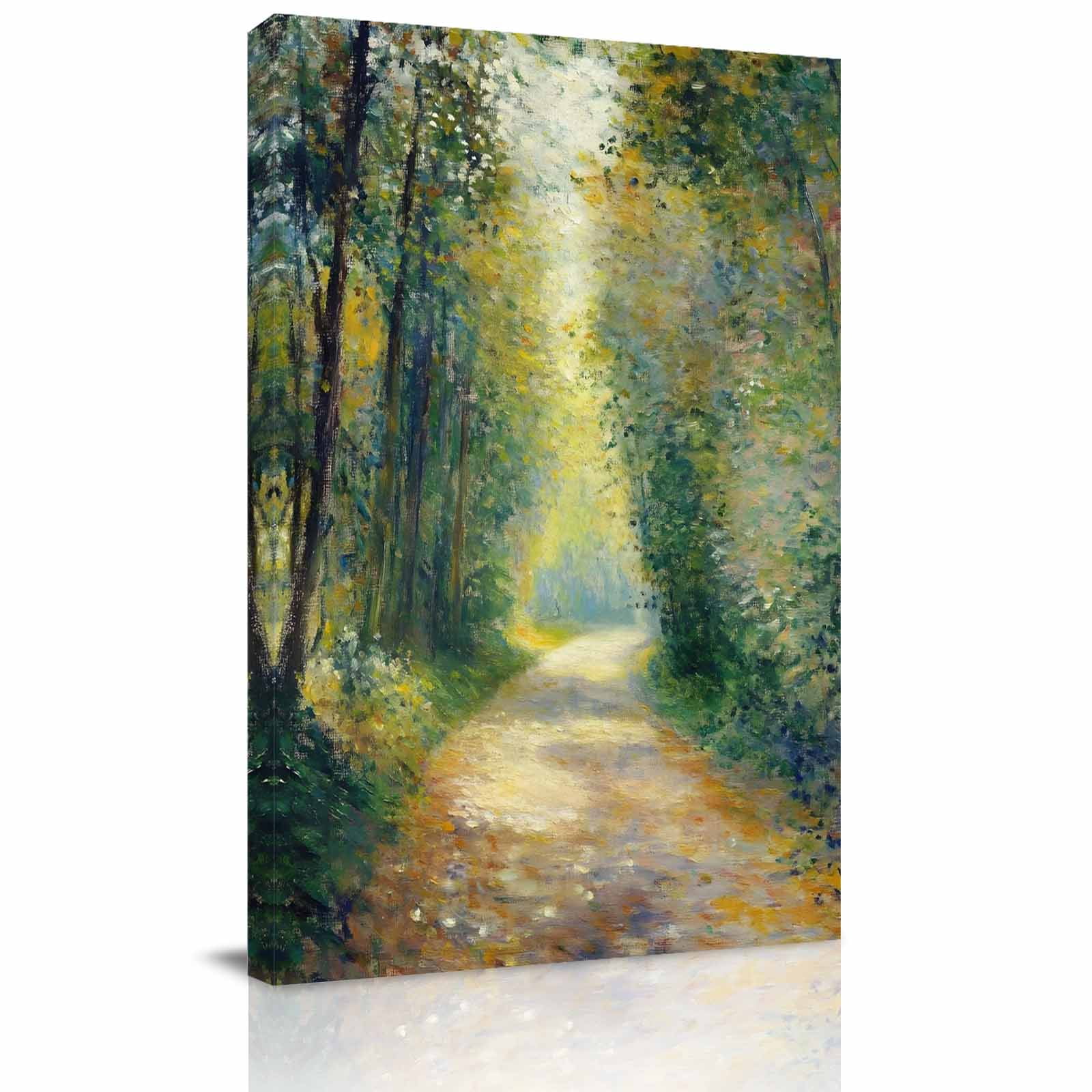 Canvas Wall Art Country Forest Framed Canvas Prints for Bathroom Hallway Farmhouse Trees Plants Nature Scenery Small Gallery Wrapped Wall Decor for Home Office Gifts 8 x10 Ship Next Day