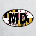 thumbnail image 3 of CafePress - Maryland MD Oval (W/Flag) Zip Hoodie - Zip Hoodie, Classic Hooded Sweatshirt with Metal Zipper, 3 of 4