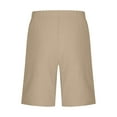 thumbnail image 5 of JTSRKL Linen Bermuda Shorts for Girls Cute Knee Length Casual Button Side Slit Summer Cotton Capri Pants Lightweight Beach Shorts with Pockets Khaki 5-6 Years, 5 of 7