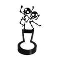 thumbnail image 4 of Shadow Candle Holder Projection Candlestick Collectible Halloween Spooky Atmósfera para hoteles Holidays Table Centerpiece Festivals Clubs Estilo C, 4 of 9