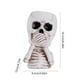 thumbnail image 3 of Macetas de flores con forma de calavera para Halloween, adornos decorativos, macetas de exterior pintadas a mano con la frase "No escuches, no digas, no veas"., 3 of 5