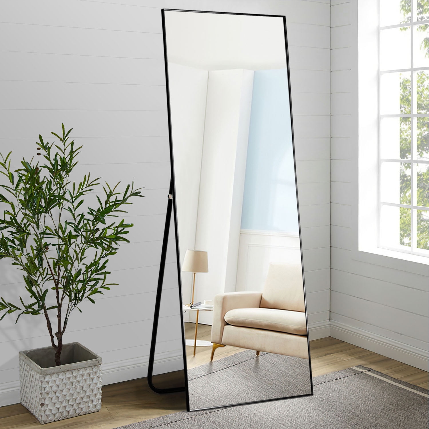Neutype Full Length Mirror Dressing Mirror 65x22 Large Rectangle Bedroom Floor Standing Mirror