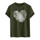 thumbnail image 3 of Tops para hombre, blusas y camisas de cuello redondo y manga corta para hombre. Camiseta/camisa informal de cuello redondo y manga corta con estampado de corazones para hombre. Tops de poliéster para, 3 of 3