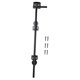 thumbnail image 1 of Pestillo de puerta de cerca de madera de 18 pulgadas, color negro, con tornillos para una o más puertas. 1 pieza, 1 of 9