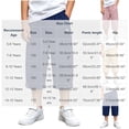 thumbnail image 3 of LvhaoGJOB Kids' Casual Pants - Soft, Elastic Waist & Pockets - Pink 9-10 Years, 3 of 5