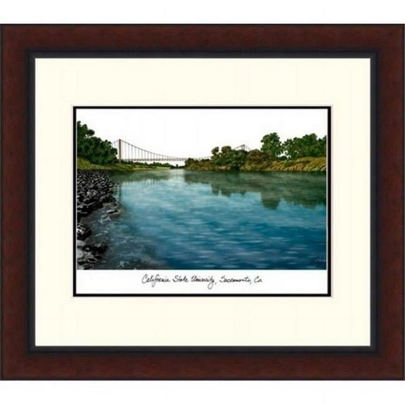 California State Sacramento University Legacy Alumnus Framed Lithograph