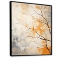 thumbnail image 2 of Designart "Peach-Beige Sycamore Melody I" Tree Sycamore Floater Framed Wall Art Living Room, 2 of 5