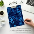 thumbnail image 5 of FMSHPON Butterfly Blue Clipboard Hardboard Wood Nursing Clip Board and Pull for Standard A4 Letter 13x9 inches, 5 of 8