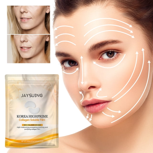 Fiudx Película de Colágeno, Mascarilla para Una Piel Radiante y Juvenil, Sérum Potenciador de La Elasticidad, Fórmula Antiedad, Barrera de Hidratación, Rutina Diaria de La Piel, Mujeres Mayores de 30