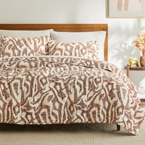 Southshore Fine Living, Inc. Khari Oversized Queen Quilt Bedding Set 3-Piece with Full Size/Queen Size Quilt and 2 Matching Shams, Indian Hand Printed Tapestry Style, Queen Bedspread, Rust Red