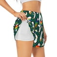 thumbnail image 3 of Lsque Lgbt Penguin Printed Women's Running Shorts with Liner Pockets,Elastic Quick Dry Workout Athletic Gym Yoga Shorts,Womens High Waist Shorts-X-Large, 3 of 9