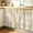 Light Beige White Light Yellow, variant on Black and White Checkered Cabinet Curtain 28"Wx35"L, Dustproof Under Sink Skirt with Self Adhesive Tape, Farmhouse Buffalo Plaid Cabinet Curtain Cover for Bathroom Vanity, Kitchen Sink, Laundry Room