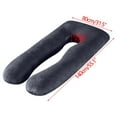 thumbnail image 3 of Cglfd Clearance Pregnancy Pillow Covers(without Pillow Core), U-Shape Pillow case – Pregnancy Pillows for Sleeping – Body Pillows for Adults, Maternity Pillow And Pregnancy Must Haves, Black, 3 of 6