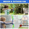 thumbnail image 4 of 2 Pack Bow and Arrow Toy Set for Kids Boys Girs with Target&Quiver, Archery Targets Outdoor Toys for Toddlers 3+, 4 of 7