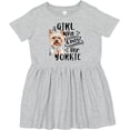 thumbnail image 3 of Inktastic A Girl Who Loves Her Yorkie Girls Toddler Dress, 3 of 5