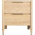 thumbnail image 4 of Maklaine Solid White Oak White Nightstand Rectangular 57 lbs, 4 of 15
