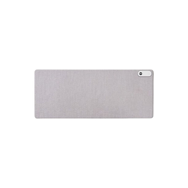 Moyic Alfombrilla de ratón con calefacción para oficina en casa, alfombrilla de ratón a prueba de suciedad impermeable de cuero, alfombrilla de Computadoras y accesorios Gris 60x36cm