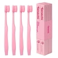 thumbnail image 1 of Cepillo de dientes Tonochi Max Extra Suave, paquete de 4, rosa empolvado, 1 of 9