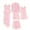 Light Pink, variant on Womens 5pc Satin Silk Pajamas Long Sleeve Long Robes with Belt Lace Spaghetti Strap Nightgown Camisole Wide Leg Pants with Shorts Ladies Lounge Sleepwear Set White XXL
