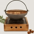 Milisten 1 Set Coffee Iron Stew Pot with Lid, Home Cooking Saucepan, 7. ...