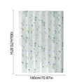 thumbnail image 3 of kladzum Thickened Shower Curtain 71"x71" Waterproof Shower Curtain Liner Punch-free Bathroom Partition Shower Curtains with 13 Hanging Rings for Bath, Kitchen, Shower Room, 3 of 6