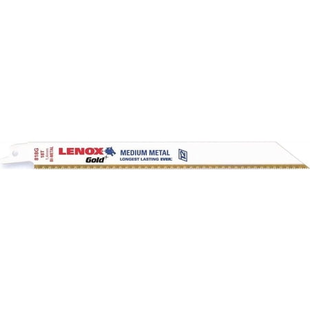 Lenox 21070818GR 8 18 TPI Reciprocating Saw Blades For Cutting Metal 5 Count