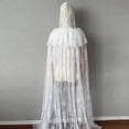 thumbnail image 3 of Yvsxxv 1Pc White Lace Bridal Hooded Cloak Wedding Shawl Veil for Bride Special Occasions, 3 of 7