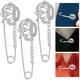 thumbnail image 3 of 3pcs Crown Pin Broche Pin de seguridad Pin de seguridad Pin de chal para mujeres, 3 of 5