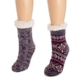 thumbnail image 3 of MUK LUKS Women's Chenille Eyelash Mix Cabin Sock (2 Pair Pack), 3 of 3