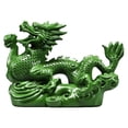 thumbnail image 1 of Estatua de dragón chino tallada en madera de 4,7 pulgadas, decoración Feng Shui, recuerdo hecho a mano. Estilo D, 1 of 9