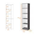 thumbnail image 3 of Slim Bookcase, Clear Setup Guide - Useful for Storing Toys in Kids' Rooms, 3 of 4