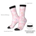 thumbnail image 2 of Yiaed Easter Cute Rabbit Print Great elasticity Crew Socks Sports socks for Men and Women, 2 of 5