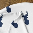 thumbnail image 4 of Woodland Deer Navy White Baby Cocoon and Beanie Hat Set by Sweet Jojo Designs, 4 of 6