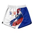 thumbnail image 4 of Women's Football Graphic T-Shirt, Women's Casual Loose Fit Printed Shorts with Pockets - Elastic Waist Drawstring Summer Shorts for Soccer Tournament 2026 Blue Size: 2XL, 4 of 5
