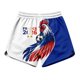 thumbnail image 4 of Women's Football Graphic T-Shirt, Women's Casual Loose Fit Printed Shorts with Pockets - Elastic Waist Drawstring Summer Shorts for Soccer Tournament 2026 Blue Size: L, 4 of 5