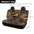 thumbnail image 4 of FUIALDOLG Forest Wildlife Print Rear Bench Seat Covers with SUV Sedan, Comfortable Waterproof Stretch Dirt and Scratch Proof Covers (2 Pack), 4 of 7