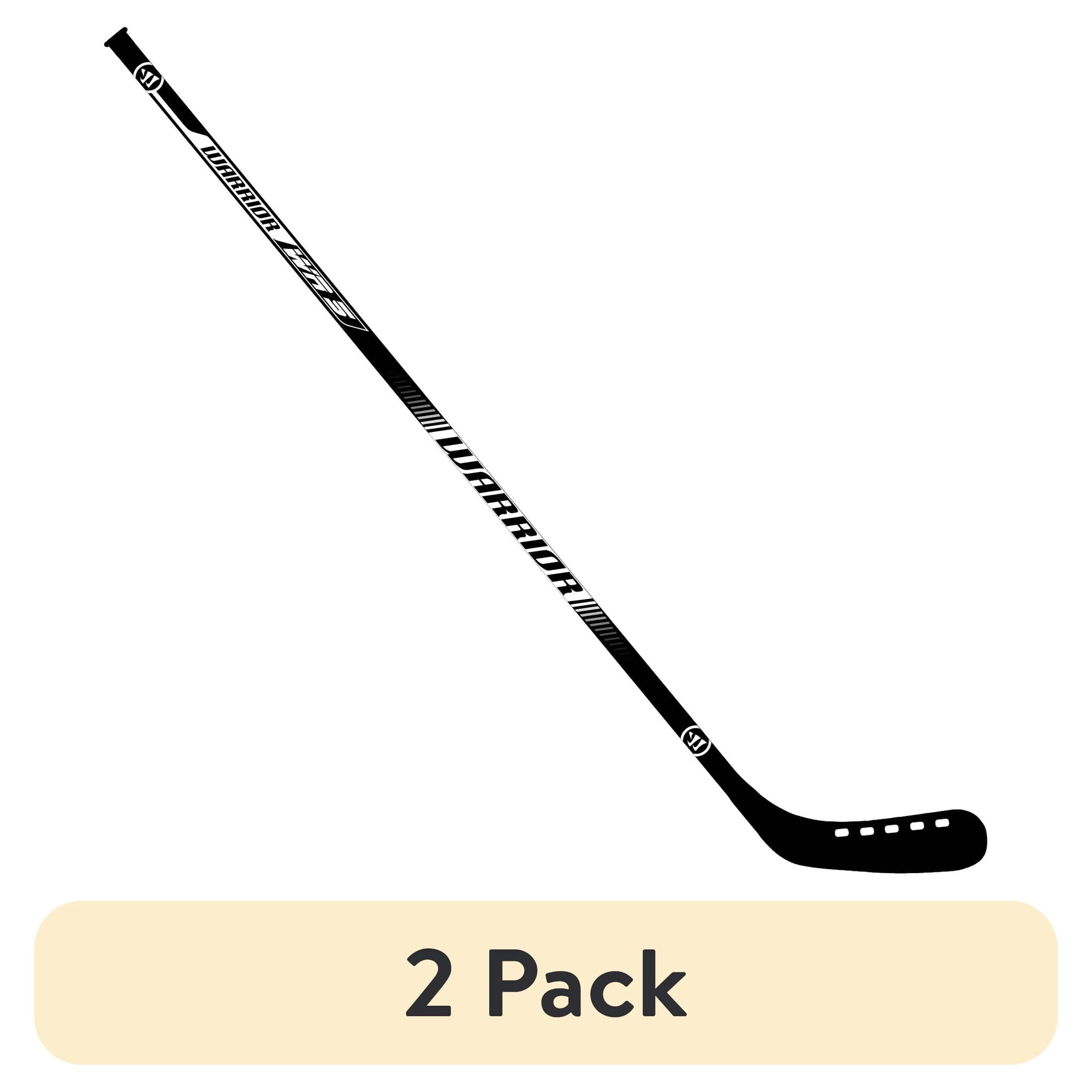(2 pack) Warrior 51″ Player Hockey Stick, Kids & Adults, Lightweight Plastic Blade – Black