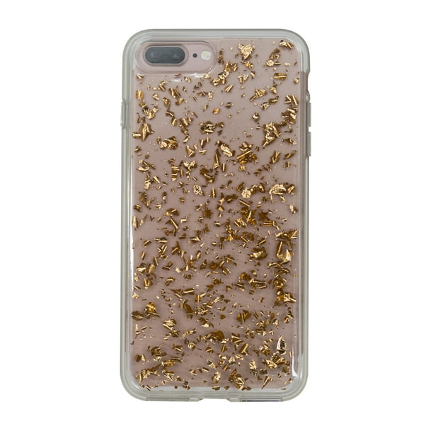 Onn Iphone 7 Iphone 8 Lightweight Slim Case Rose Gold Flecks Walmart Com