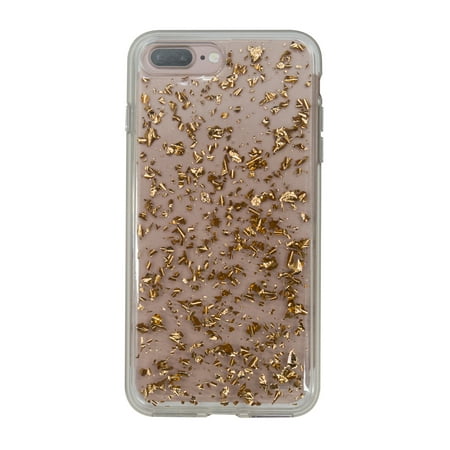 Onn Lightweight Slim Clear Case For iPhone 7 Plus/8 Plus, Rose Gold
