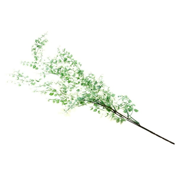 Flores Artificiales 1 Pieza Colgando Sauce Llorón Vid Plantas de Hiedra Flores Artificiales para La Decoración de para hogar Flores Artificial Blanco verde Gloria Sauces llorones artificiales