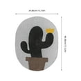 thumbnail image 2 of OULII Black Wall Mounted Cat Scratcher with Durable Corrugated Paper and Cactus Design for Furniture Protection, 2 of 8