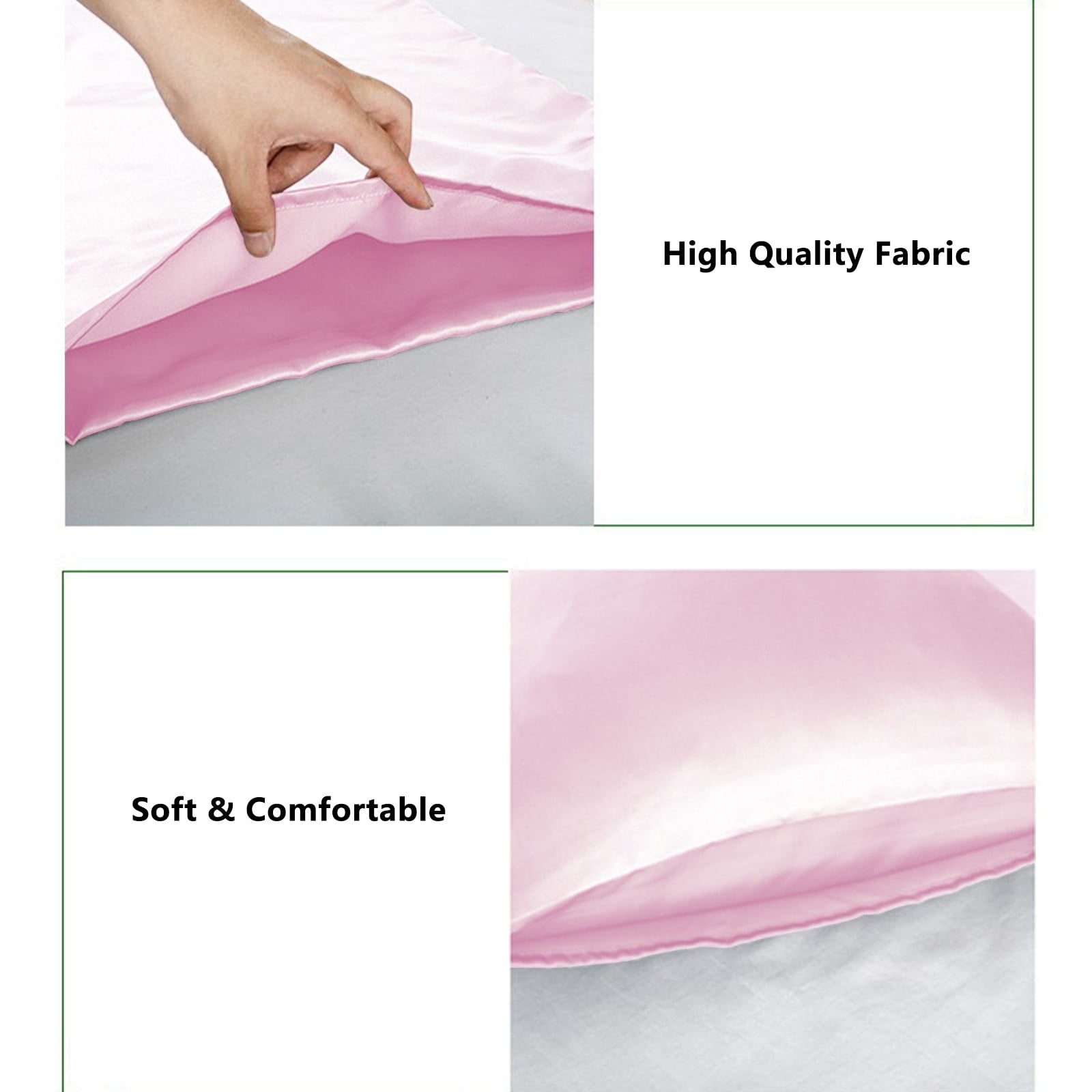 10Pcs Silk Pillowcase for Hair and Skin,Mulberry Silk Pillow Cases Standard Size,Soft Breathabl Cooling Sleep Both Sides Natural Silk Satin Pillow Covers with Hidden Zipper,Gifts for Women Men