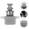 thumbnail image 4 of Miangastore Button Catch Lock Plastic Cabinet Latch Hardware Silver 1Pack, 4 of 8
