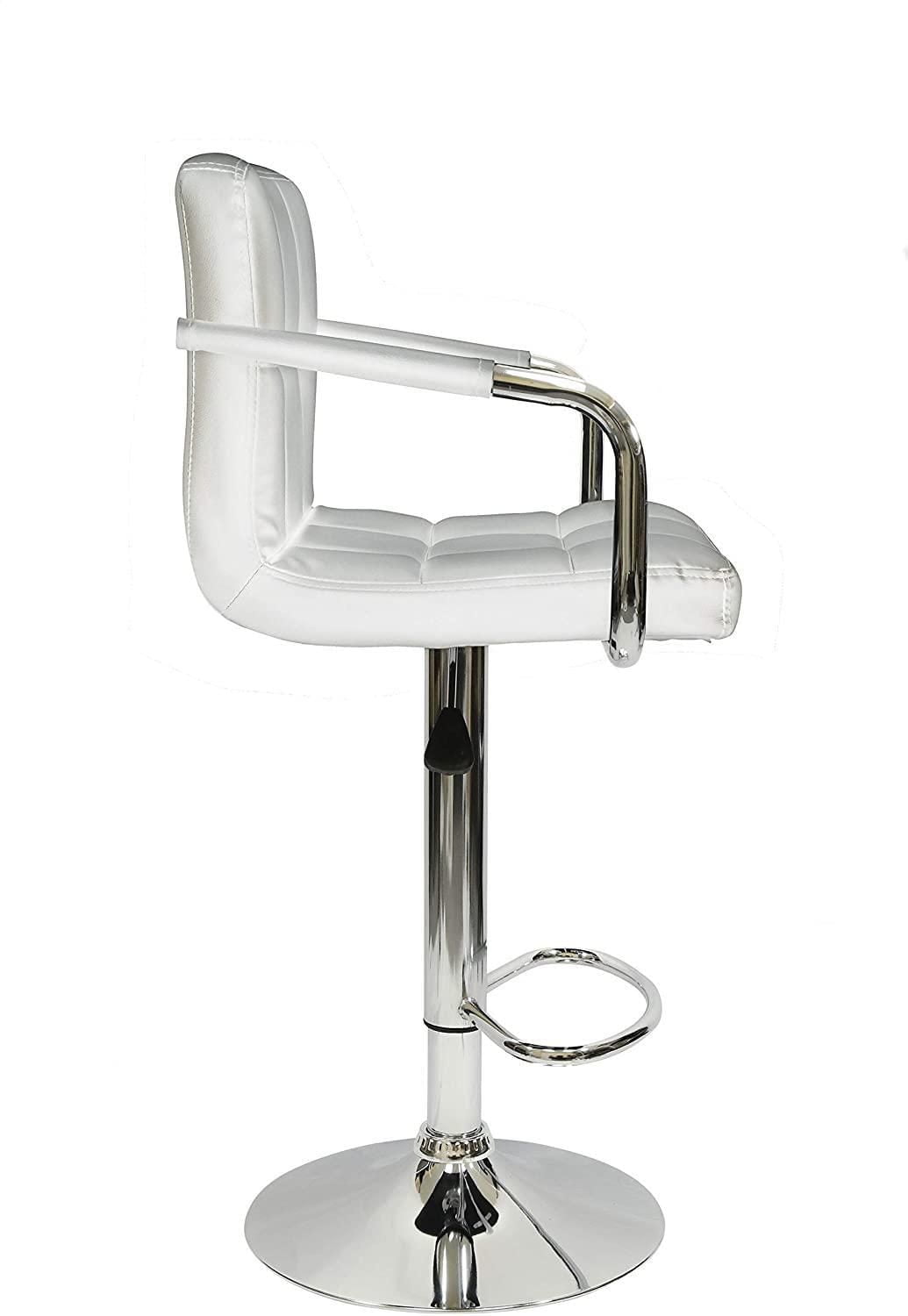 Nicer Furniture tabouret de bar avec les bras en blanc