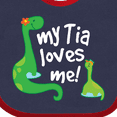 thumbnail image 4 of Inktastic My Tia Loves Me Nephew Boys Baby Bib, 4 of 4