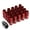 Red, variant on J2 Engineering LN-T7-002-15-SL J2 Engineering 7075 -T6 Forged Aluminum M12X1.5 16Pcs 50mm Height Open -End Lug Nut Set w / 4Pcs Lock+Key (Silver)